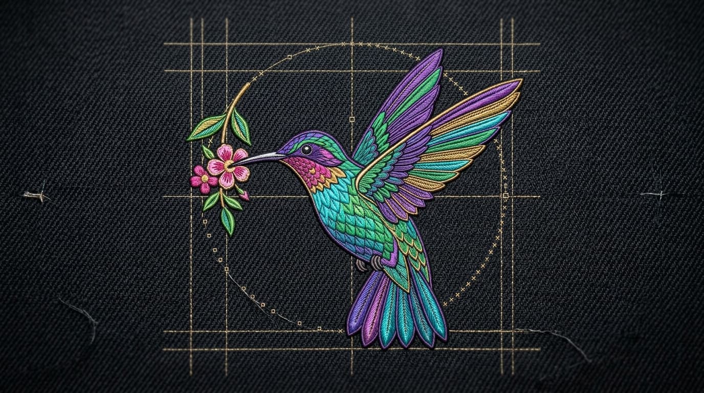 Vibrant Hummingbird Color Blending