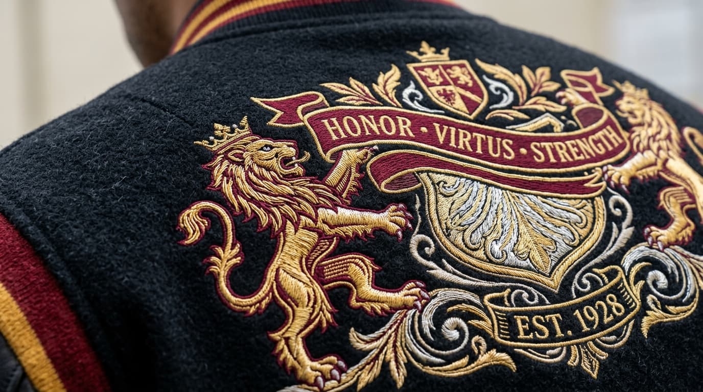 Honor & Virtus Heraldic Varsity Back