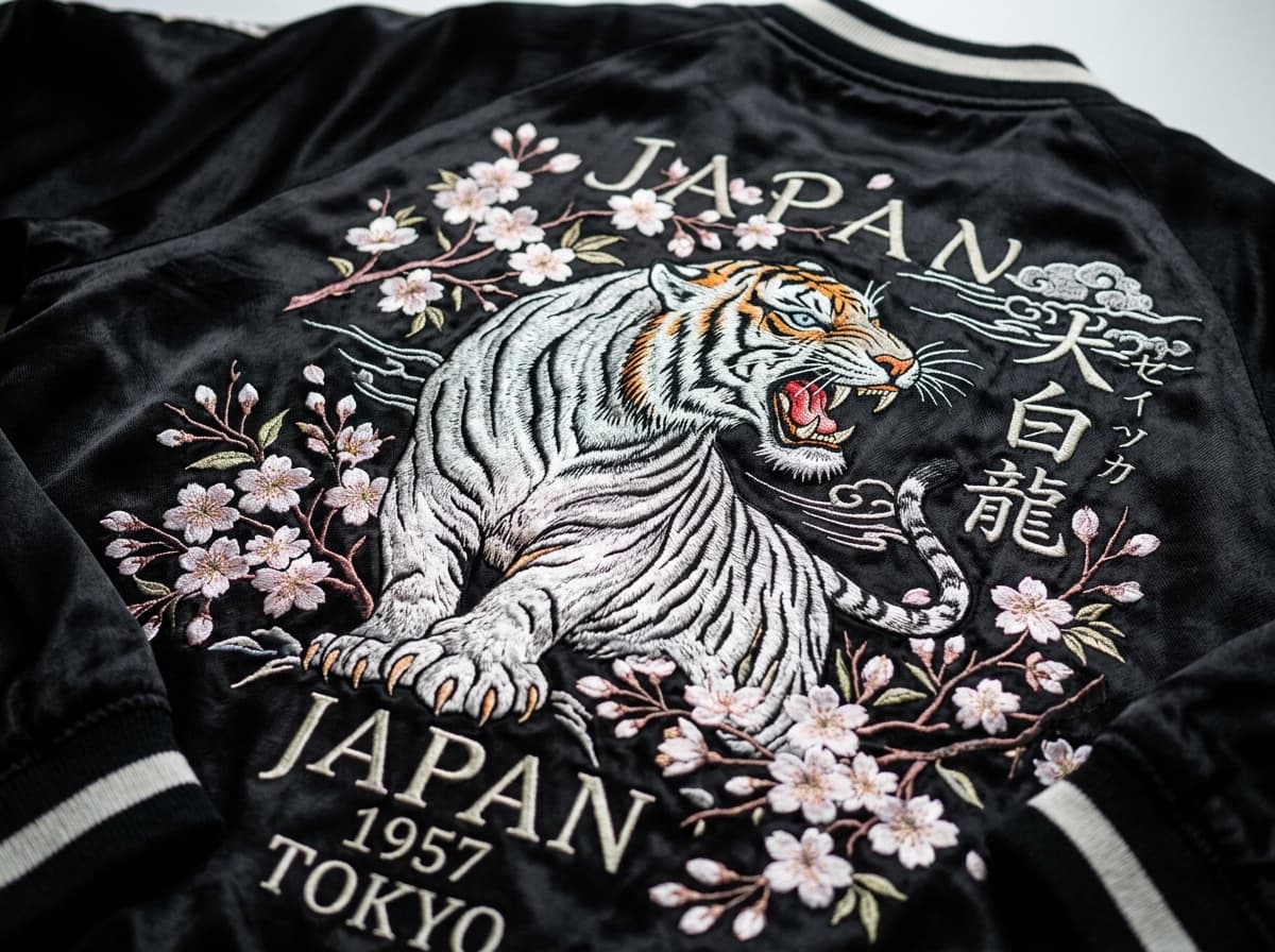 Roaring White Tiger Sukajan Jacket
